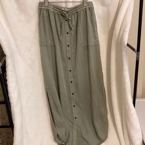 Button Up Maxi Skirt